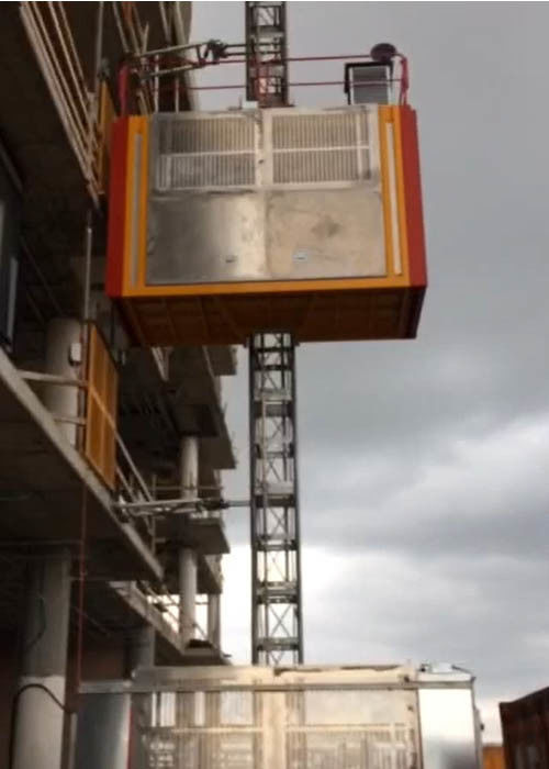 Rack Pinion Passenger And Material Hoist SC200/200 Cage Side With Additional 'C' Door