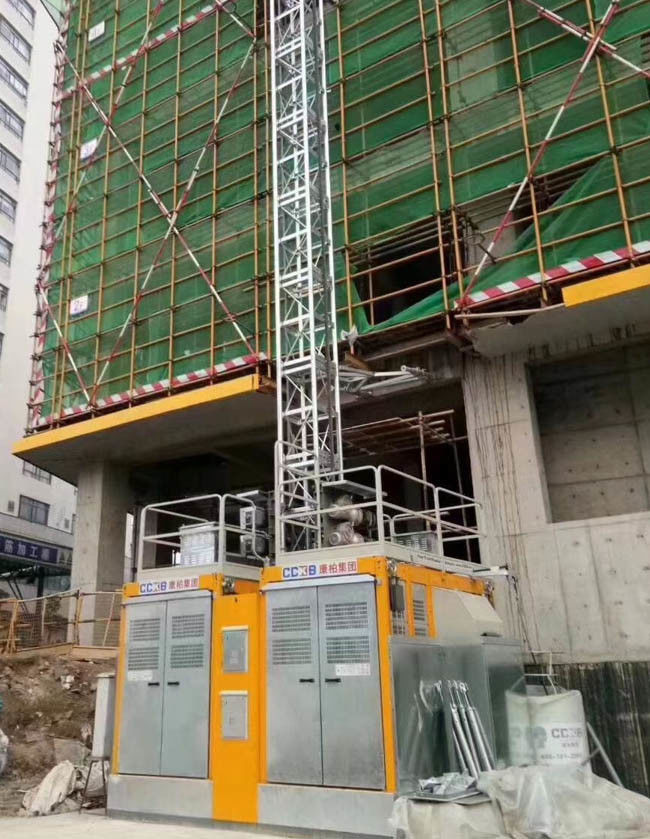 Modular Rack And Pinion Elevator Design Payload Capacity 3000Kg For Construction Site