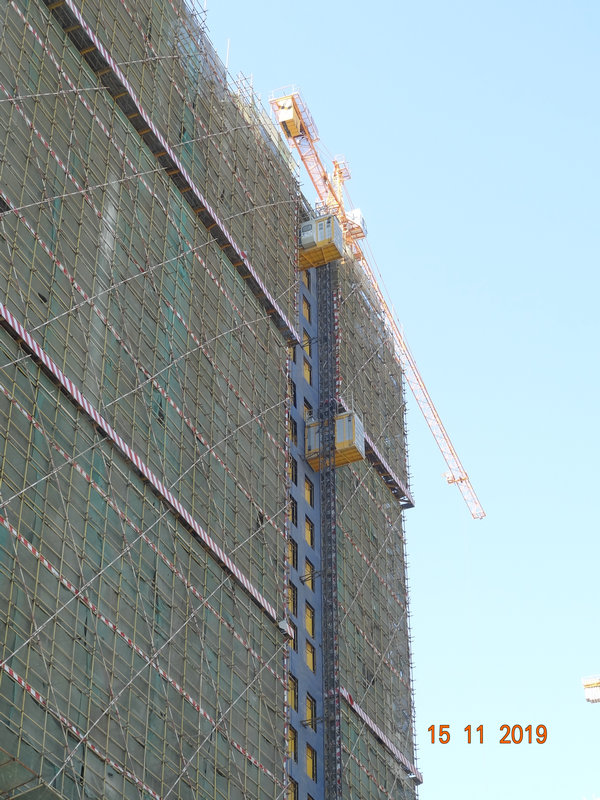 EN 12159 2012 Builders Rack Pinion Construction Material Hoist