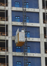 Low Wear Construction Hoist Elevator Payload Capacity 2000Kg With LED Ceiling Lamp