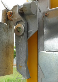 Construction Hoist Cages Entrance Mechanical Elevator Door Interlock With Nylon Roller