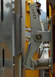 Silver Color Construction Hoist Parts Elevator Enclosure Door Mechanical Interlock