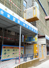 Modular Safe Building Site Hoist 3 Doors Payload Capacity 2000 KG Per Cage