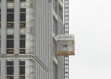 Yellow Vertical Lifting Materials 450m Construction Hoist Elevator