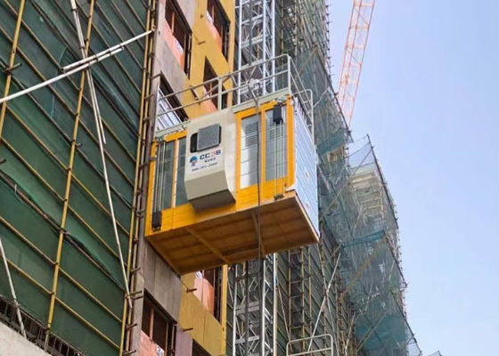Temporary Outdoor Rack And Pinion 3 Tons Construction Elevators - SC300 KP-B15