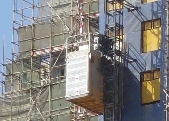 Variable Frequency Drive 2 Ton Rack Pinion Construction Site Elevator