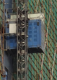 Rack Pinion Type VFD Single Cage Modular Material Hoist Construction